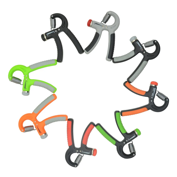 

10-40 Kg Adjustable Gripper Gym Power Strength Exercises Hand Grip For Wrist Strengthen Muscle Strengthen, Black+green+orange+blue+red