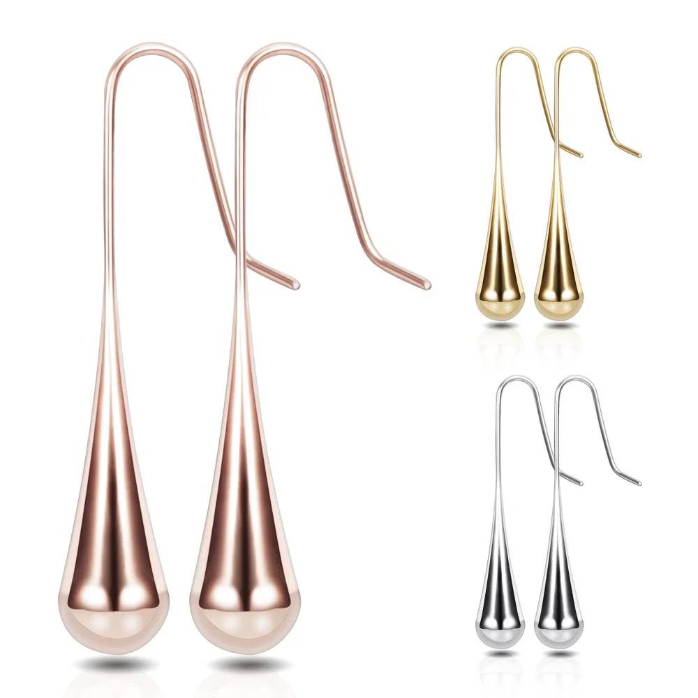 New Pattern Stainless Steel Drop Earrings Small Fresh Fashion Titanium Steel Women Earrings Gift