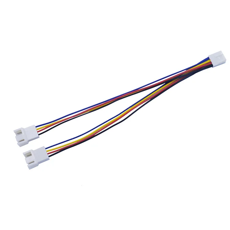 

Small 4 pin one to two fan pure copper small 4PPWM temperature control radiator fan conversion line cpu transfer cable