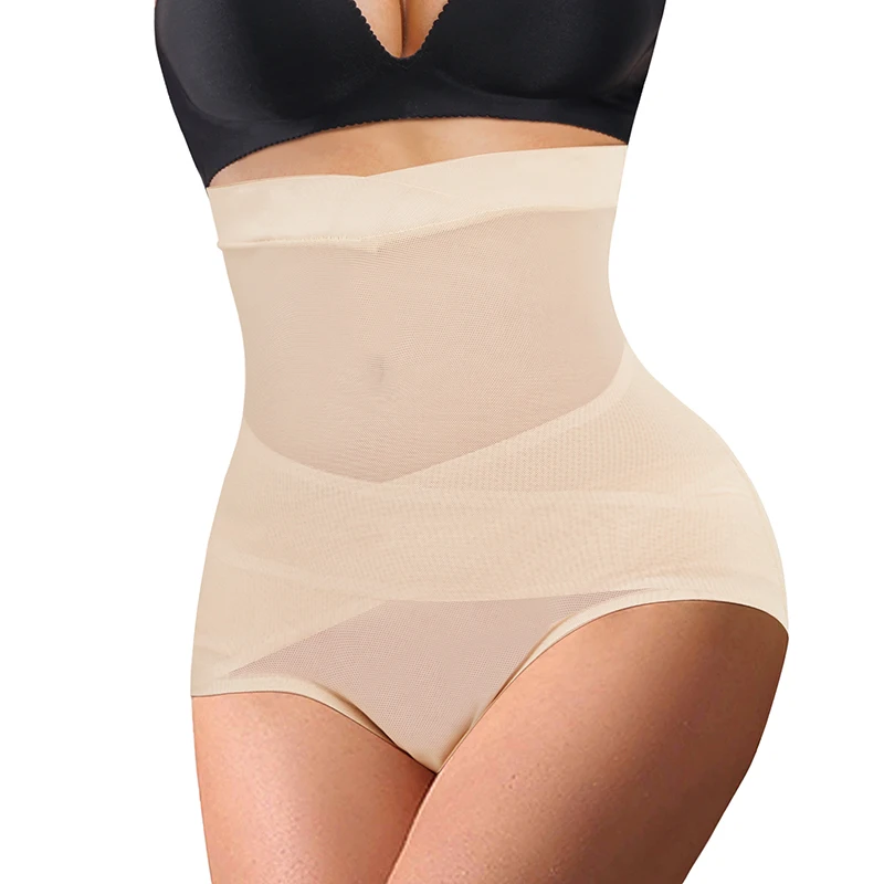 

Women Waist Trainer Body Shaper Panties High Waist Double Tummy Control Butt Lifter Shapewear Panty