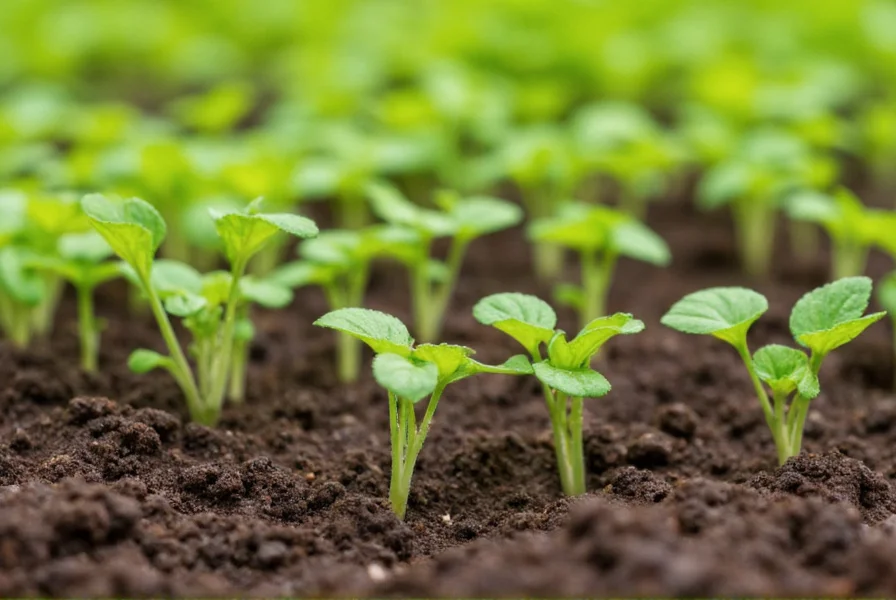 Rucola-Sprossen im Gartenanbau