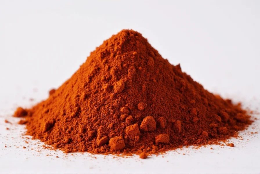 Spice rack with ancho chili powder
