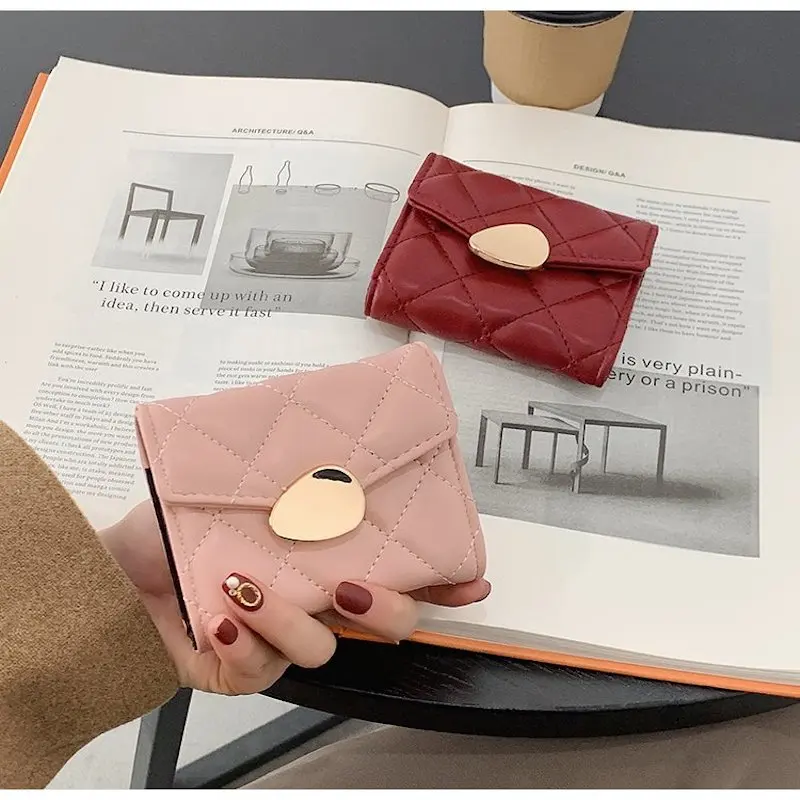 

Women Fashion Credit Card Holders Pu Leather Purses Lady Wallet