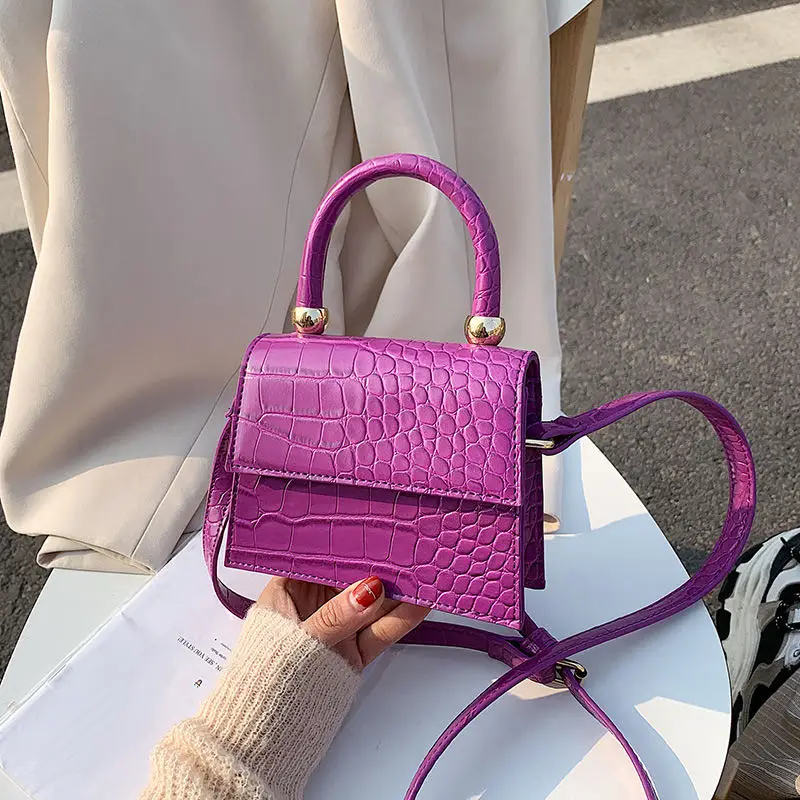 

New Style Fashion Ladies Handbags Mini Lipstick Bags Mini Purple Bags For Women