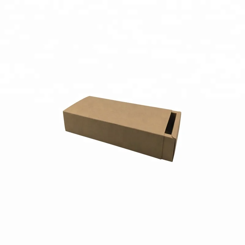 
Custom Brown Black White Kraft Card Paper Drawer Box Gift Packaging 