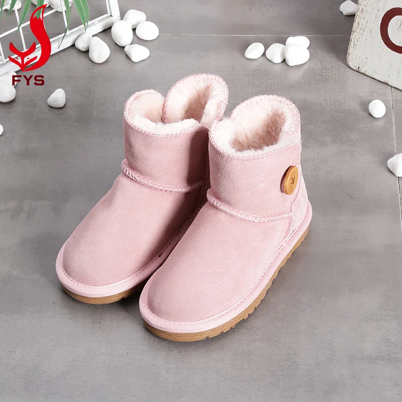 

2021 New Arrival Lovely Colorful Baby Girls Winter Wool Luxury Boots For Baby Kids