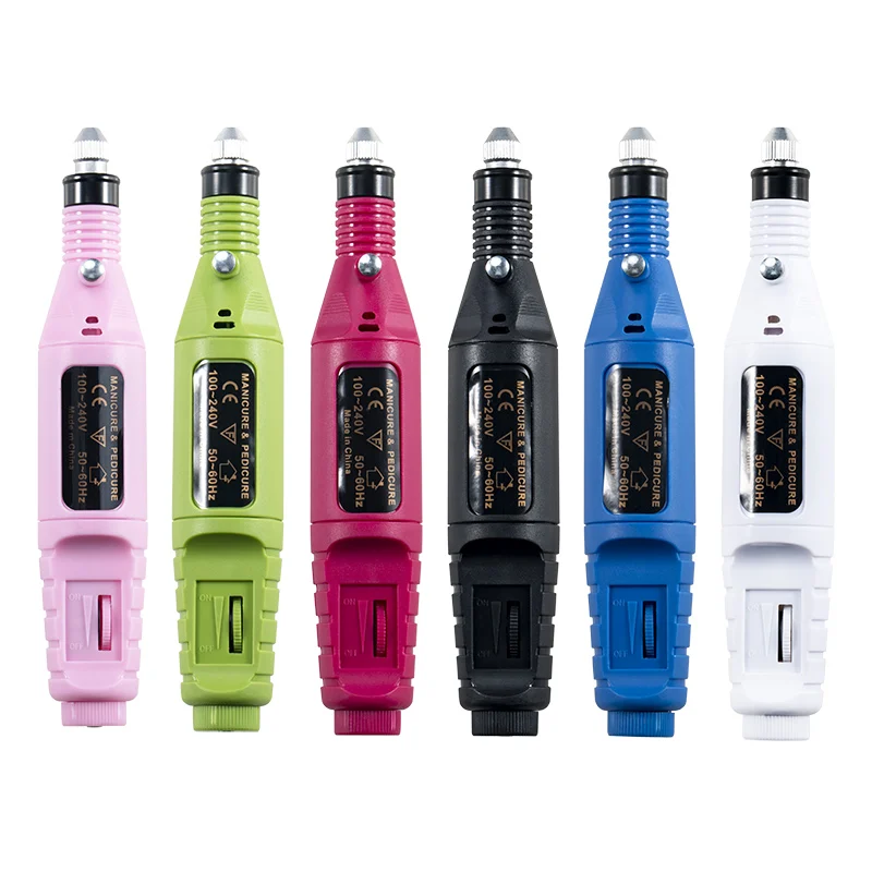 

Hot 1 Set Professional Rechargeable Electric Nail Drill Machine with 6 Bits for UV Gel Polish Remover Manicure Tools Supplies