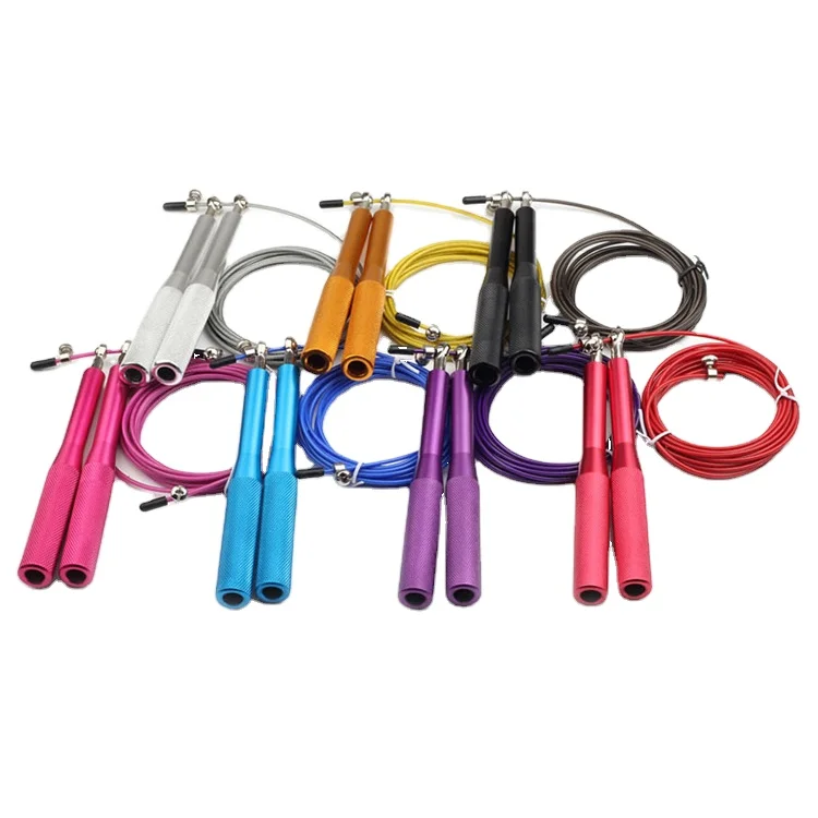 

High Fast Speed Rope Jump Rope Skipping Rope For Fitness, Blue,black,red,purple,silver,gold,rose red
