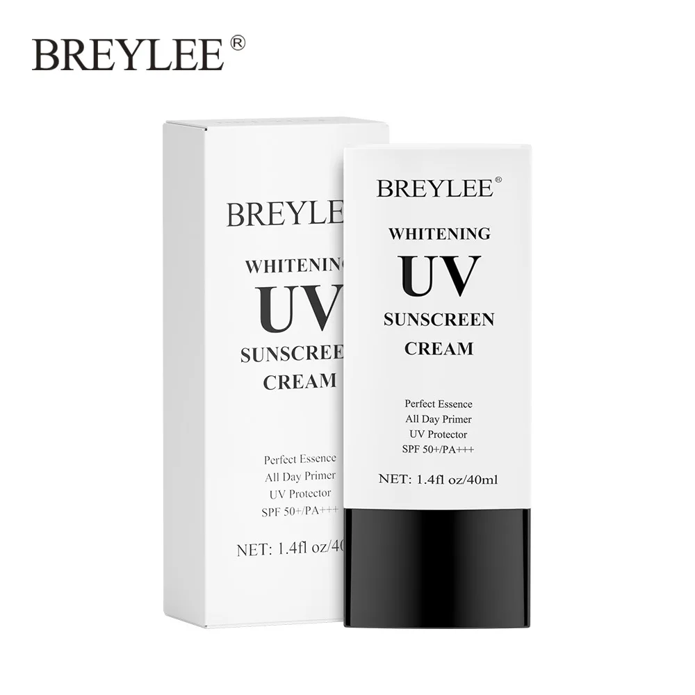 

BREYLEE SPF 50 UV Sunscreen Lotion Whitening Face Sun Cream Waterproof Natural Organic Sunblock Private Label