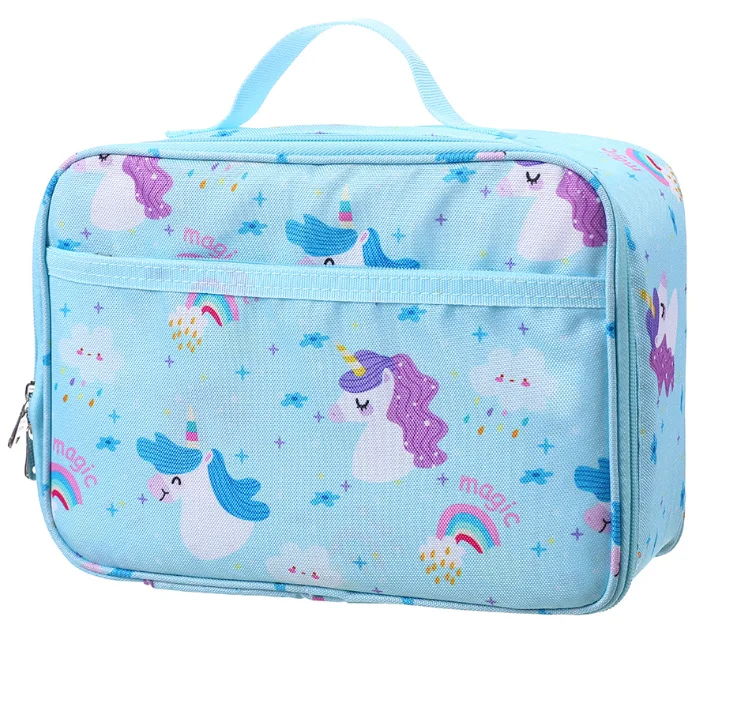 OUMENG Kids Lunch Bag Insulated Lunch Bag for Children Children Lunch Bag for Student for School Travel Camping Trip Picnic
