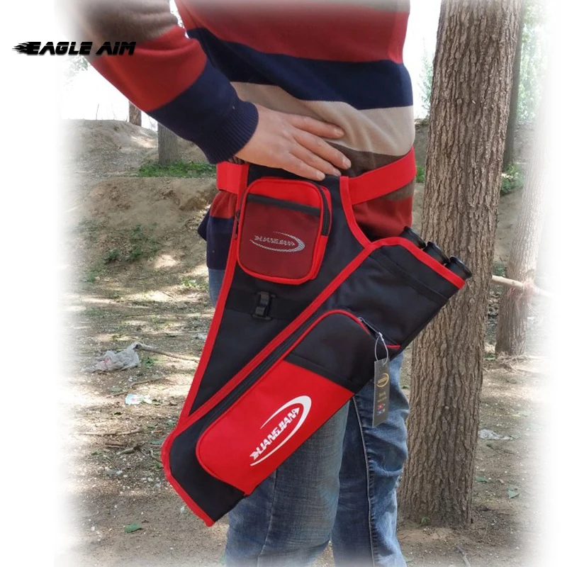 

Archery Quiver Bag Adjustable Belt 3 Tubes Arrow Bag for Archery Accessories