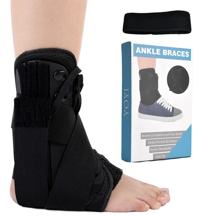 

Breathable Adjustable Foot Support Stabilizer Knee Ankle Brace