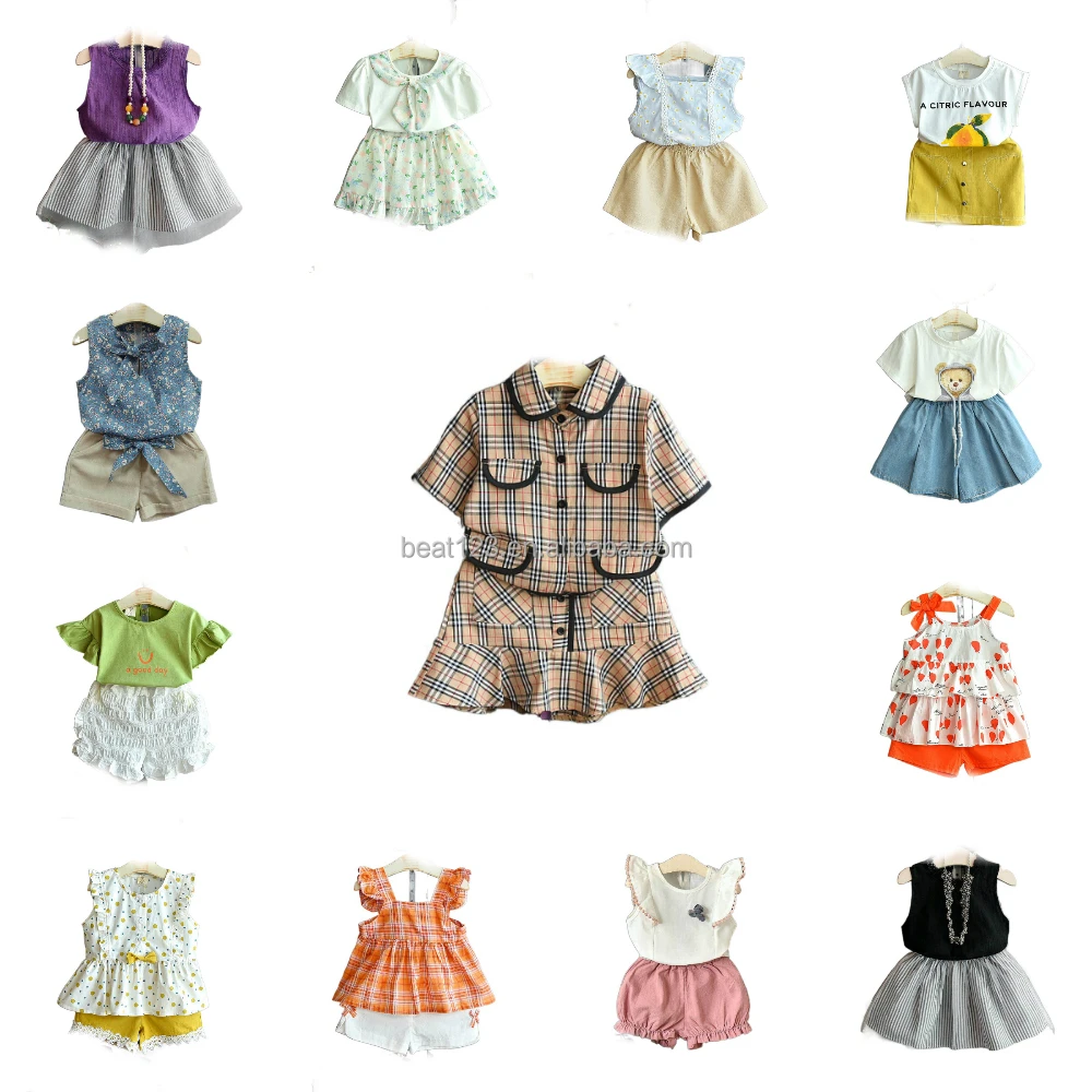 

2022 Children Clothing Sets New Summer Girls Casual Suits Floral T-shirt and Pants 2Pcs Sweet Kids Outfits Girl Clothing