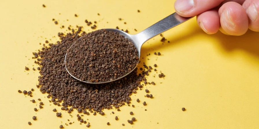 Fine ground black pepper close-up