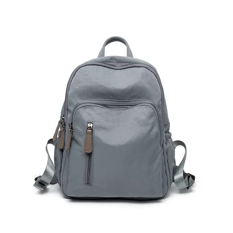 

New Arrival Oxford Cloth Backpack Women's Simple Large Capacity Backpack Travel Bag Student School Bag, Grey, black, pink, black, apricot gray, dark gray