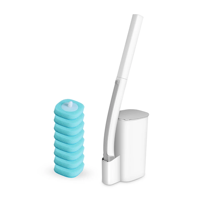 

BOOMJOY household ToiletWand Disposable Toilet Cleaning System ToiletWand, Storage Caddy and 8 Disinfecting Toilet, White