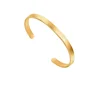 Dainty Jewelry Cuff Bangle Women Mantra Quote Positive Engraved Stainless Steel Inspirational Bracelet