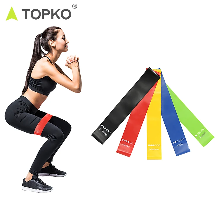 

TOPKO Wholesale Private Label Physical Therapy Fitness Stretch Resistance Bands, Pantone color
