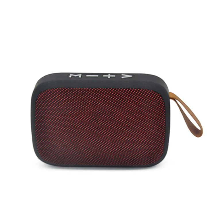 

Best design Promotional Fabric texture Portable Wireless Speaker Mini Speaker with FM/USB/TF