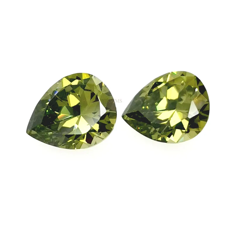 

Wholesale high quality olive drop pear cubic zirconia loose cz stone