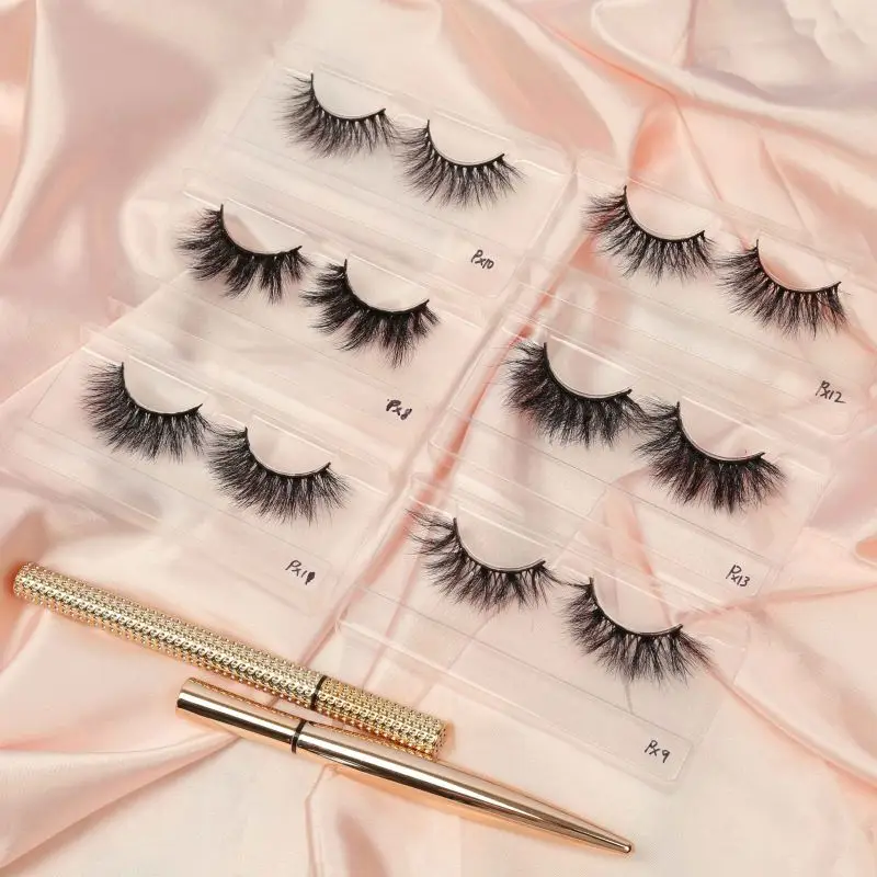 

3D Faux Mink Eyelashes Private Label Strip Lashes False Eyelashes Faux Mink Vendor