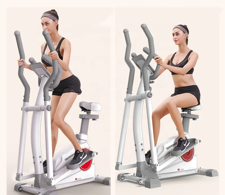 

Latest design Multi function home fitness equipment gym walker stepper/elliptical cross trainer bike, White,black