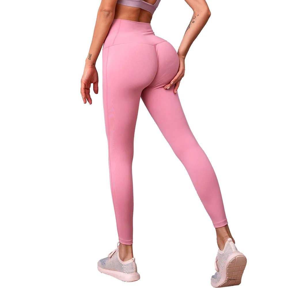 

Custom Women's Breathable Leggings Fitness Run Workout Seamless Yoga Pants Legging For Women 2021