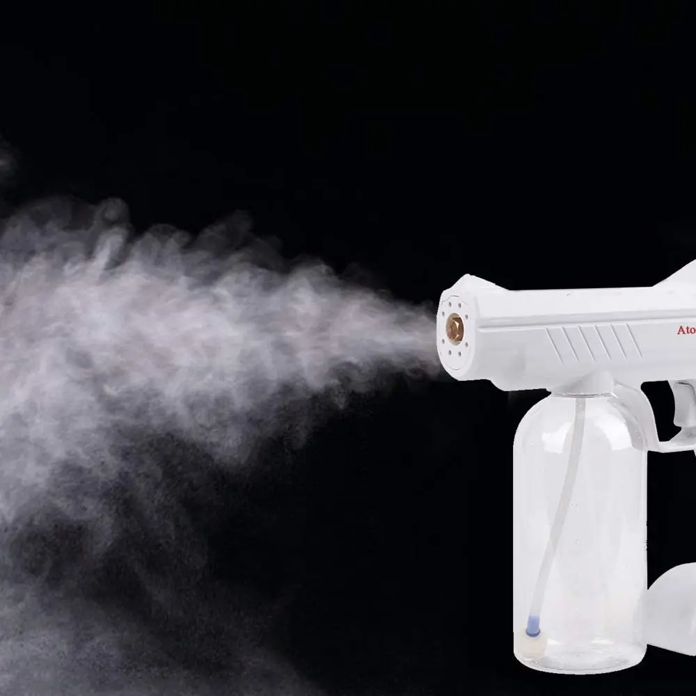 

2021 New Design 10W blue led light Anion Nano Disinfection Sterilizer smoke Fog Machine Spray Guns