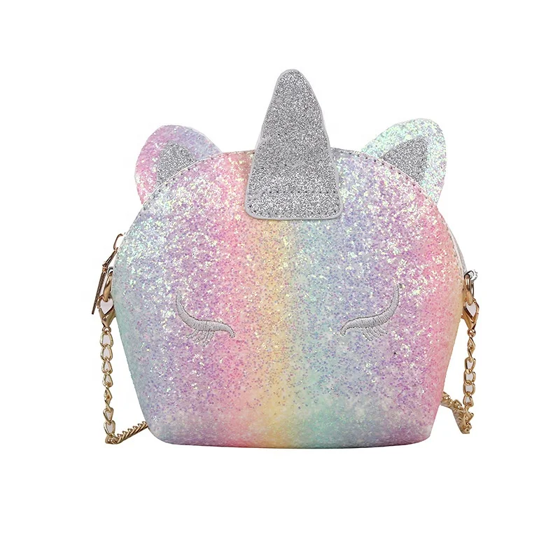 

2021 New Arrival Sequin Design Unico Shape Lady Purses Cross Messenger Small Bags Women Purse Chain Shoulder Bag