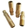 Mold 3/8 Thread Dia Brass Male Nipple Pipe Quick Fitting Connector 4"