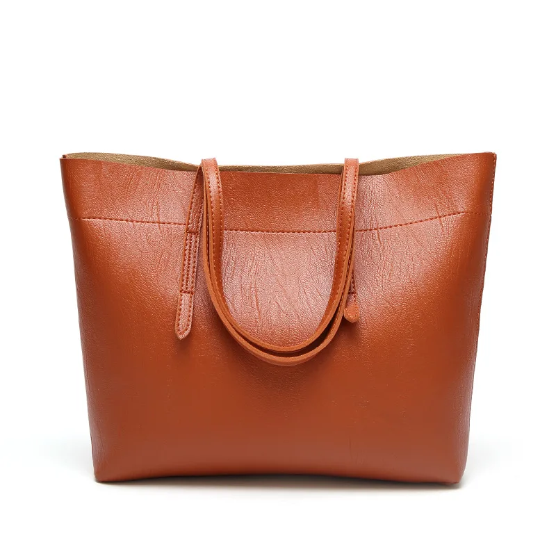 

Plus Fashion PU Leather Handbag Women Handbags Ladies Big Shoulder Bags 4 color