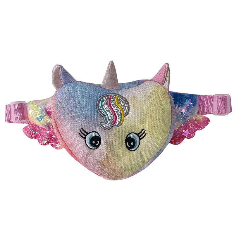 

Christmas bag fashion nylon Children's belt bag unicorn small round cute cartoon children sling bag