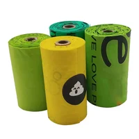 

Eco-friendly Compostable Custom Printed Biodegradable Doggie Garbage Trash Pet Dog Waste Poop Bag For Dog