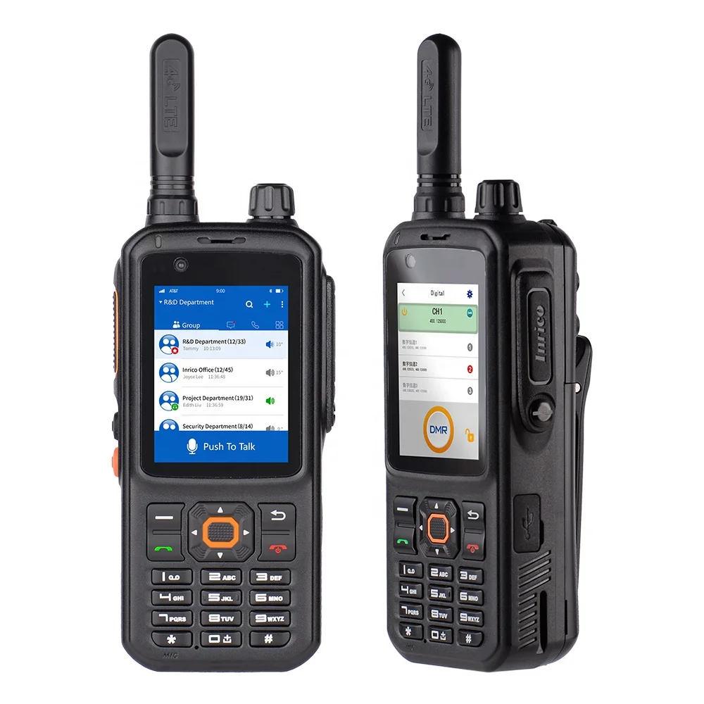 

Inrico 4G+DMR double slot T368 4g LTE network two way radio walkie talkie