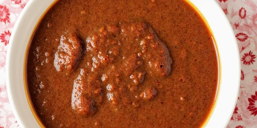 Homemade Mole Sauce in a Bowl