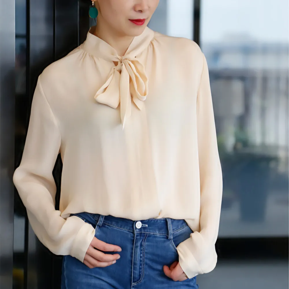 

Ladies Blouses 2021 Summer Spring Silky And Comfortable Blouse Shirt Fashion Vintage Women Sexy Tops Blouses, Can be customized