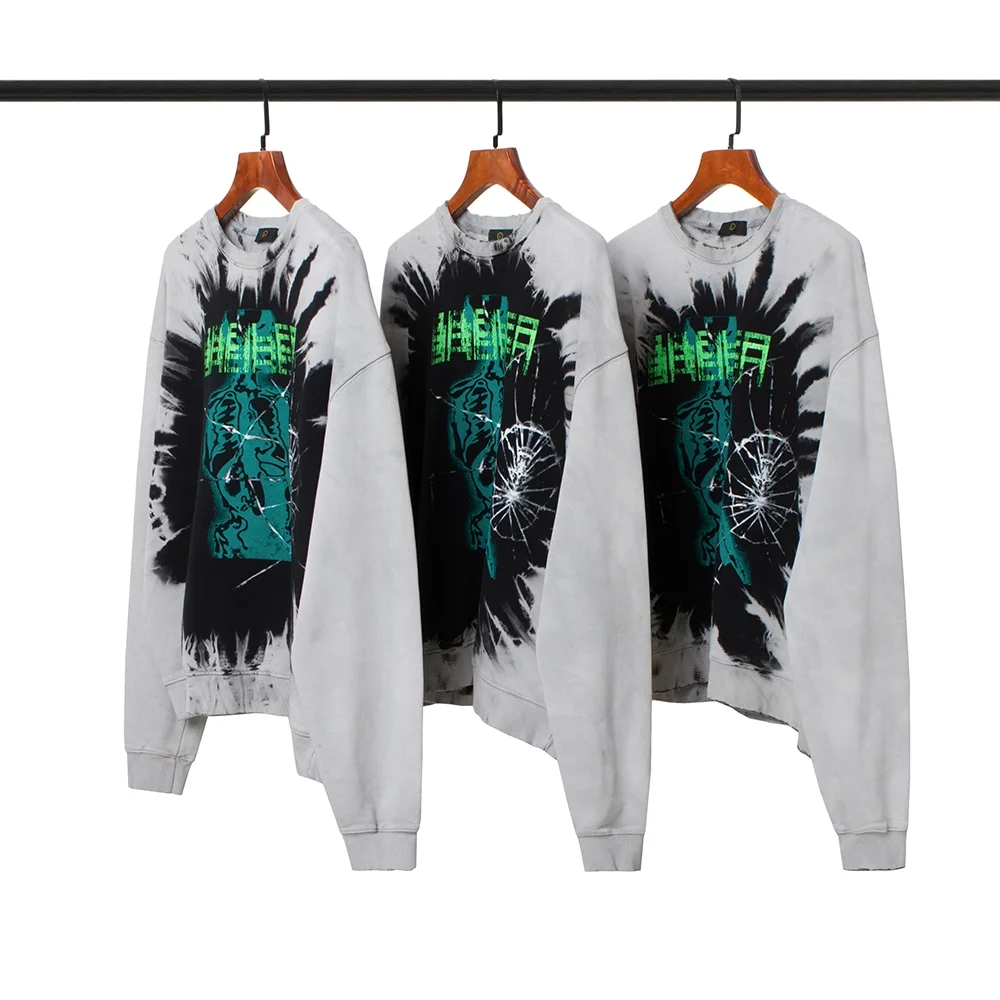 

2020 new casual oem logo custom printed hip hop men vintage sweatshirt 100% cotton t shirt long sleeve sweatshirt