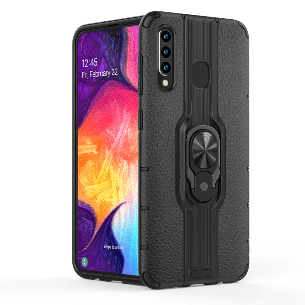 

New Product 360 Degree Ring Holder Magnetic Free Sample Phone Case For Samsung Galaxy A20 A30 A50 Ultra Thin Cover