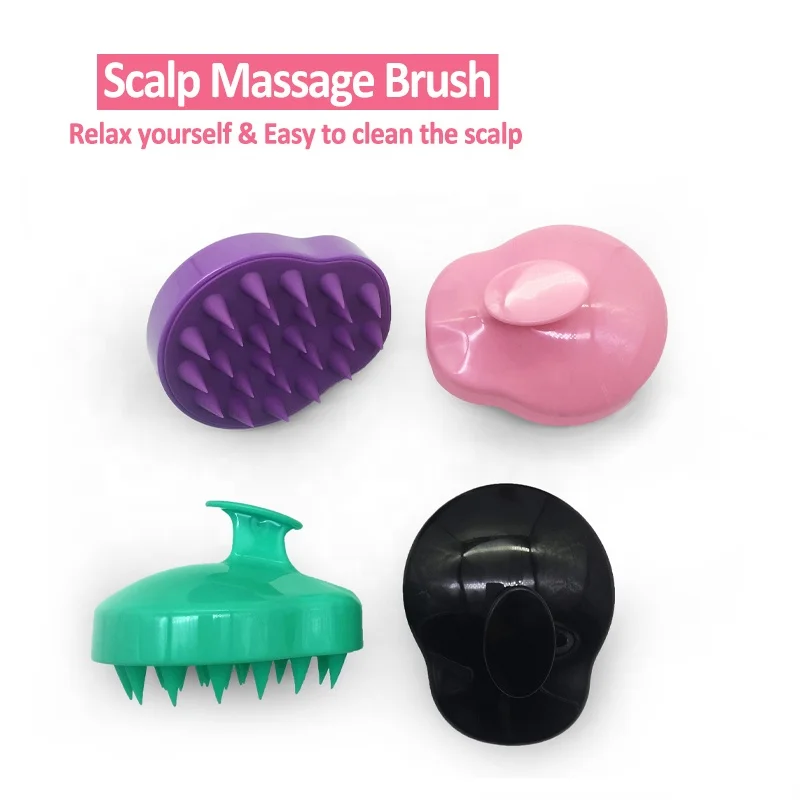

Portable Plastic Comb Scalp Massage Comb Shampoo Shower Brush Hair Styling Tools, Customized