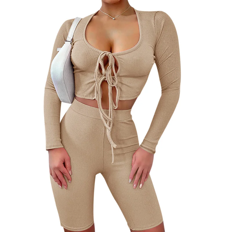 

20229p Hot-selling sexy stacked high waist pants ladies pants short pants