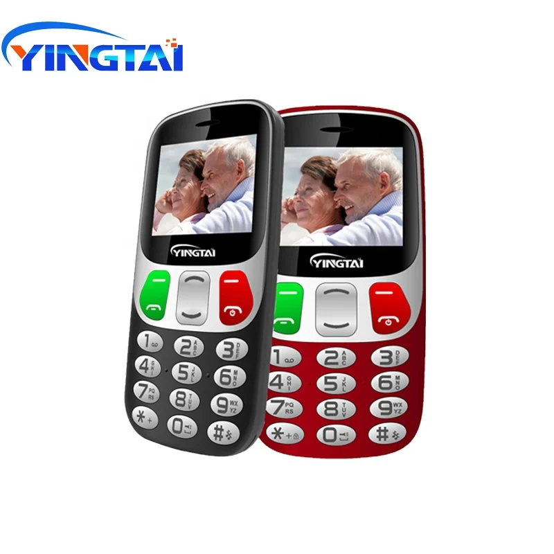 

YINGTAI 2.4 inch GSM big keyboard portable unlocked cell phone for elderly Push button mobile phone FM MTK Bar telefon celular