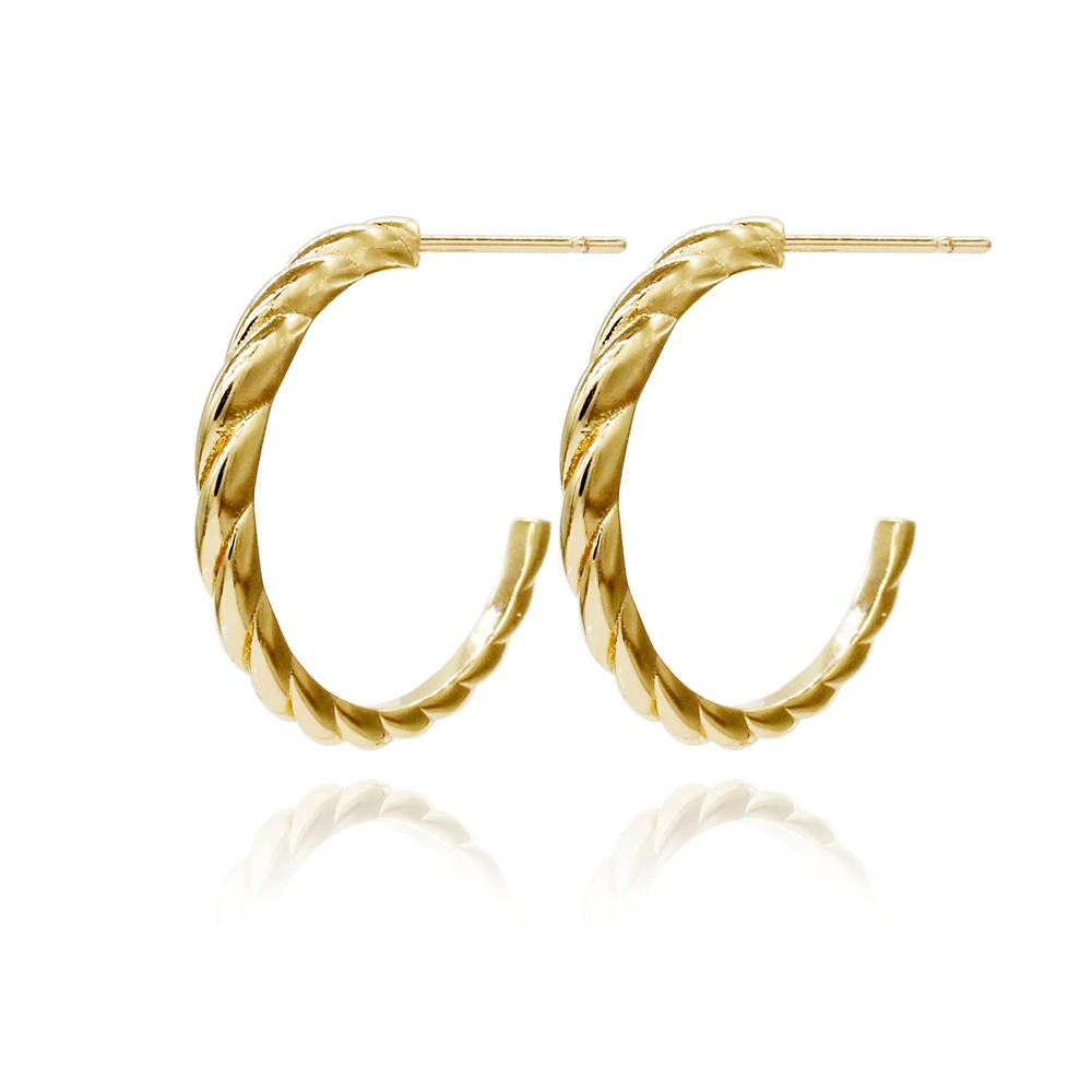 

2021 The new Have temperament Personalized style Ladies wear Twisted earrings
