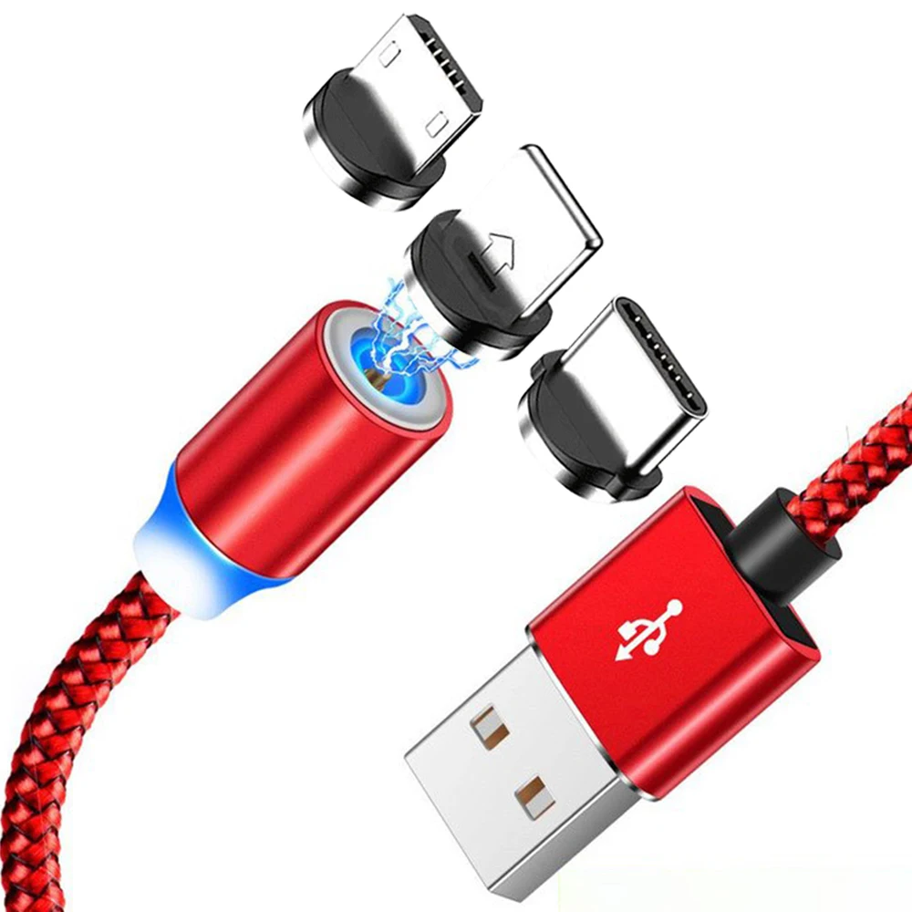 

180 Degree Rotating Android Phone Micro USB Magnetic Charging Cable