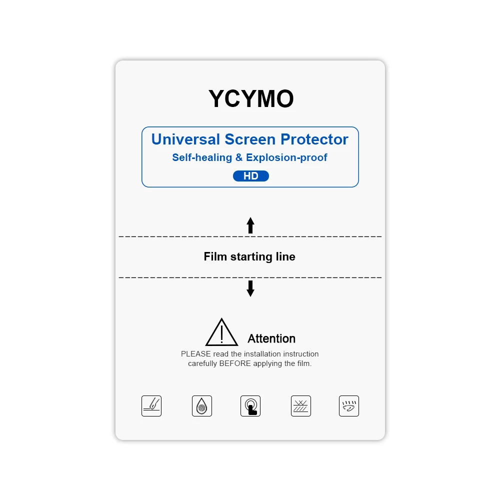 

YCYMO Diy 180*120Mm Full Coverage Phone Body Tpu Protective Film For All Mobile Phone Models Sizes, Hd tpu film