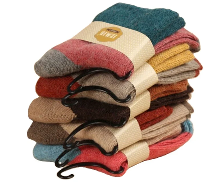 

Women100%Merino Wool Cashmere Thick Winter Socks Warm Soft Solid Casual Sports