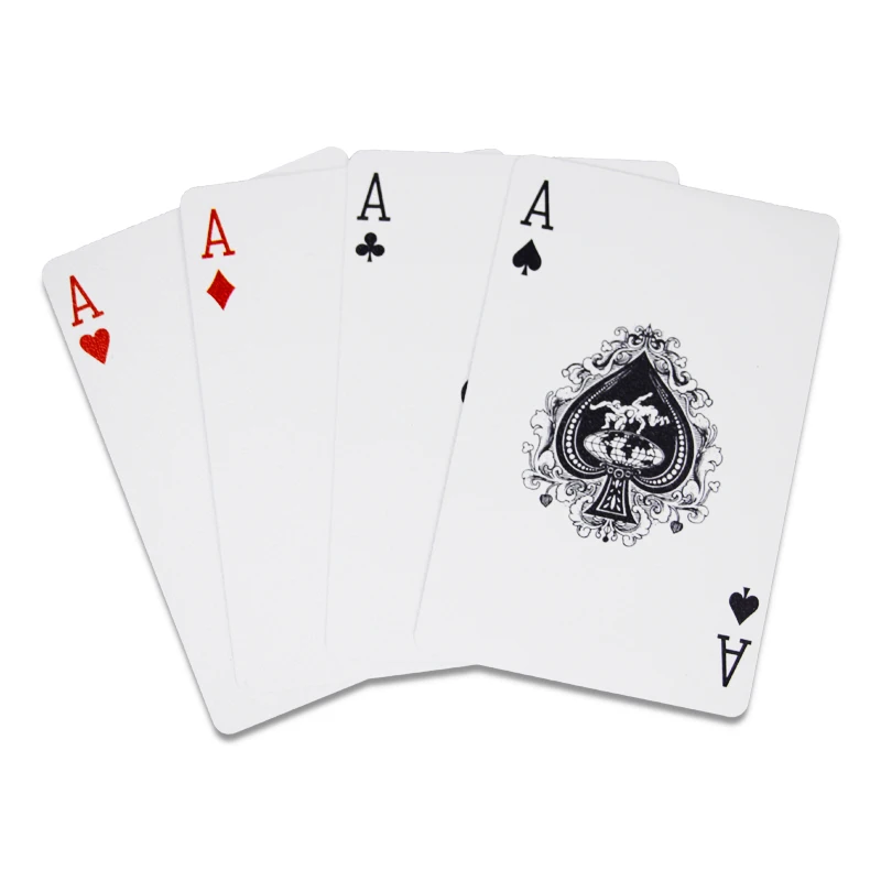 

Factory supply Promotional Gifts For Kids logo Waterproof Custom Design 0.3Mm Thick Plastic Cards Black Poker Playing Card Decks, Cmyk 4c printing and oem