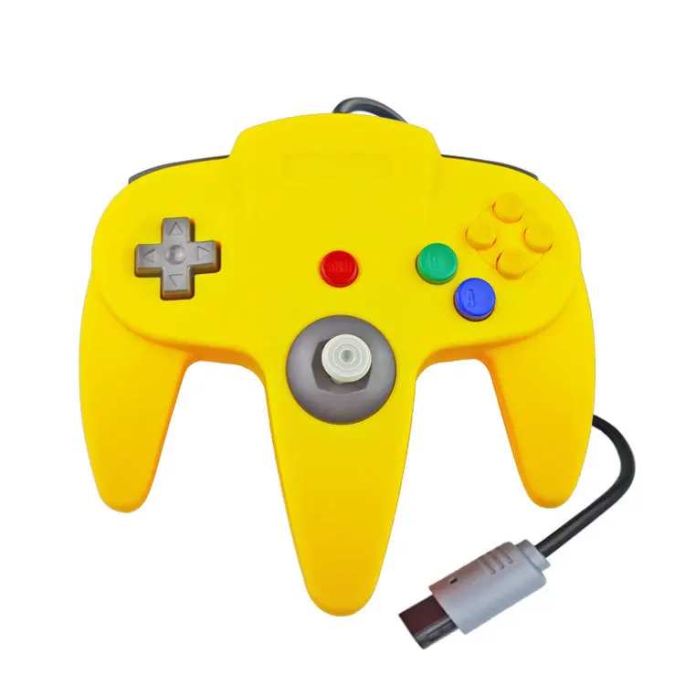 

Colorful N64 controller gamepad wired game joypads For Nintendo N 64 host joystick transparency purple color