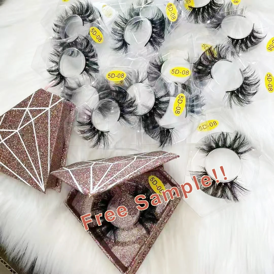 

Free sample 5d mink lashes wholesale, Black