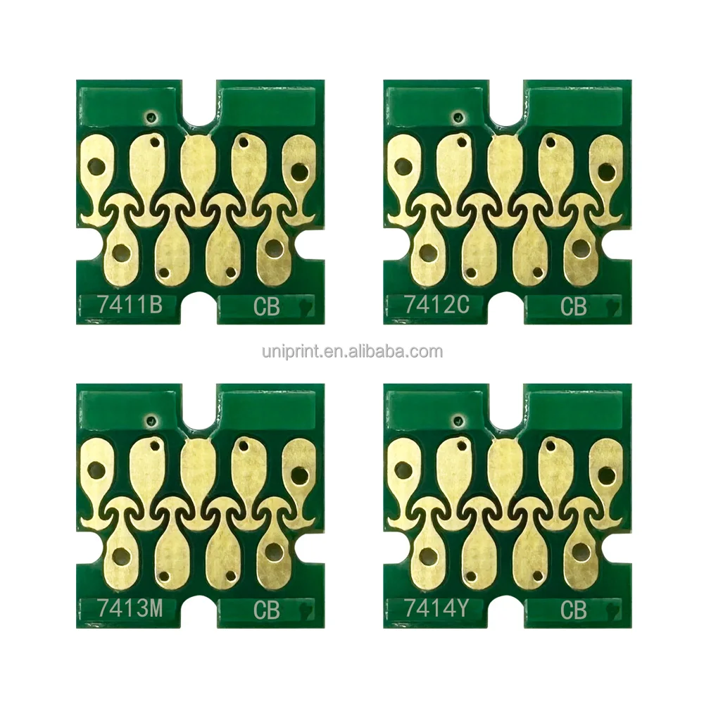 T7411 T7414 Ink Cartridge Chip for Epson SureColorF6000 F6070 F7000 F7100 F7070 F7170 F7200  BK C M Y Chip