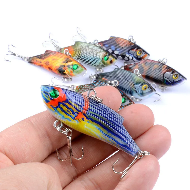 

1Pcs VIB Lures 5.5cm/9.4g Sea Fishing Baits Wobbler Tackle Crankbait Artificial Hard Isca With Lead Block For Long Shot Fishing